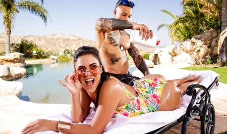 Je suis venu rendre visite à un ami noir pour du porno anal interracial en extérieur