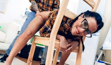 Sexe Nikki Foxx avec un ami avec une énorme bite